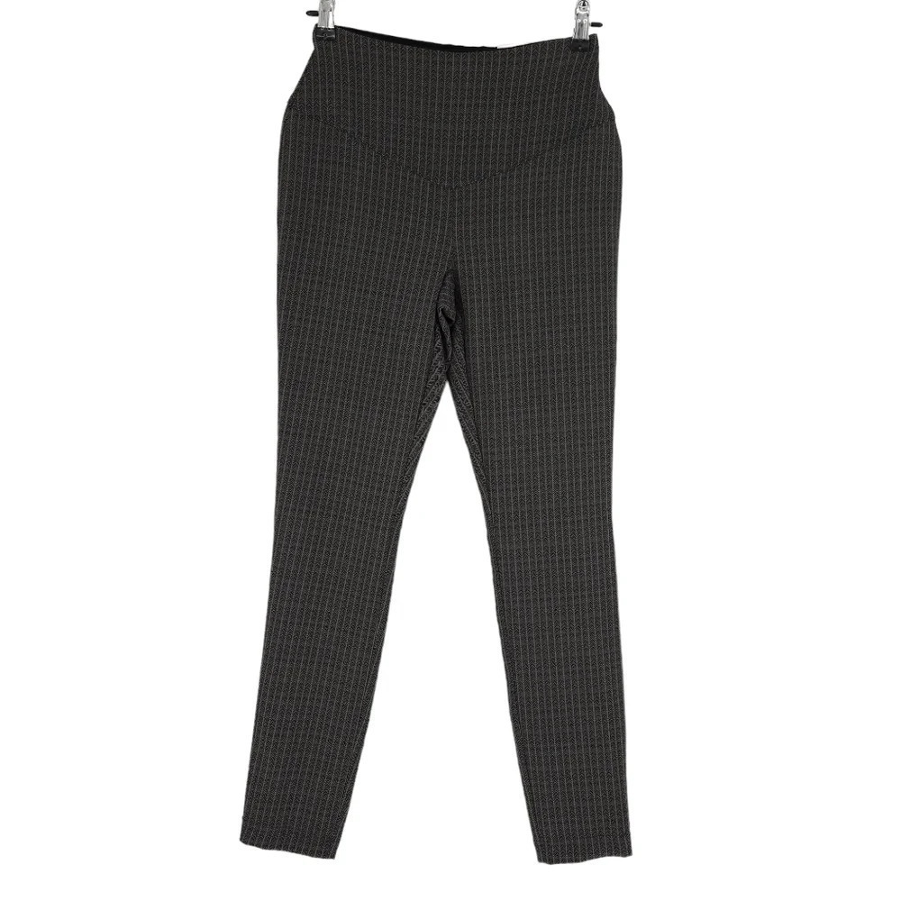 INC Skinny Leg Leggings Herringbone Print High Rise Pull On Pants